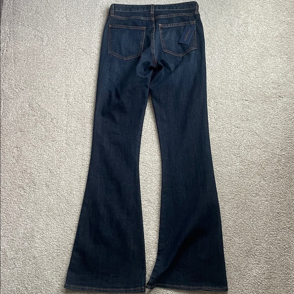 Ramy Brook- Helena High-Rise Flare Jean Sailor Button Sz 28. Dark Rinse - Picture 9 of 10